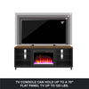 Lumina Deluxe Fireplace TV Stand for TVs up to 70" - Black - 66”-70”