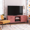 Cache Metal Locker-Style TV Stand for TVs up to 65in - Dusty Rose