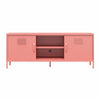 Cache Metal Locker-Style TV Stand for TVs up to 65in - Dusty Rose