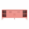 Cache Metal Locker-Style TV Stand for TVs up to 65in - Dusty Rose