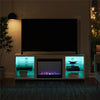 Lumina Deluxe Fireplace TV Stand for TVs up to 70" - Plaster - 66”-70”