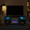 Lumina Deluxe Fireplace TV Stand for TVs up to 70", Navy - Navy - 66”-70”