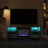 Lumina Deluxe Fireplace TV Stand for TVs up to 70", Light Walnut - Light Walnut - 66”-70”