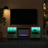 Lumina Deluxe Fireplace TV Stand for TVs up to 70", Blonde Oak - Blonde Oak - 66”-70”