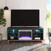 Lumina Fireplace TV Stand for TVs up to 70", Black Oak - Black Oak - 66”-70”