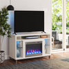 Lumina Fireplace TV Stand for TVs up to 48", White - White - 46”-50”