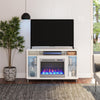 Lumina Fireplace TV Stand for TVs up to 48", White - White - 46”-50”