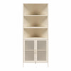 Channing Corner Storage Cabinet with 2 Doors - Parchment