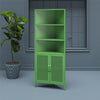 Channing Corner Storage Cabinet with 2 Doors - Kelly Green