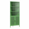 Channing Corner Storage Cabinet with 2 Doors - Kelly Green