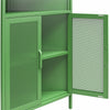 Channing Corner Storage Cabinet with 2 Doors - Kelly Green