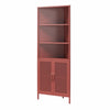 Channing Corner Storage Cabinet with 2 Doors - Terracotta