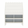 Little Seeds Cloud loud Kids' Bookshelf with Toy Storage Organizer - White