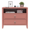 Her Majesty 2-Drawer Nightstand - Dusty Rose