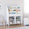 Little Seeds Cloud loud Kids' Bookshelf with Toy Storage Organizer - White