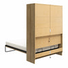 Signature Sleep Impressions Queen Murphy Bed with Gallery Shelf & Touch Sensor LED Lighting, - Natural - Queen