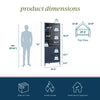 Channing Corner Storage Cabinet with 2 Doors - Navy