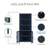 Channing Corner Storage Cabinet with 2 Doors - Navy