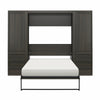 Signature Sleep Paramount Queen Murphy Bed Bundle with 2 Armoire Side Cabinets - Espresso - Queen