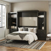 Signature Sleep Paramount Queen Murphy Bed Bundle with 2 Armoire Side Cabinets - Espresso - Queen