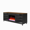 Lumina Deluxe Fireplace TV Stand for TVs up to 70" - Black - 66”-70”