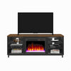 Lumina Deluxe Fireplace TV Stand for TVs up to 70" - Black - 66”-70”