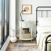 Aurora End Table, Pale Green - Pale Green