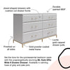 Effie 6-Drawer Dresser - Pale Pink