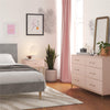 Effie 6-Drawer Dresser - Pale Pink