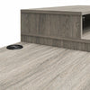 Novogratz Kalissa Dresser/Desk Combo with Wireless Charger - Gray Oak