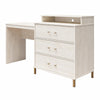 Kalissa Dresser/Desk Combo with Wireless Charger - White Oak