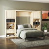 Paramount Full Murphy Bed Bundle with 2 Bedside Bookcase Cabinets & Slide-Out Nightstands - Monterey Oak - Full