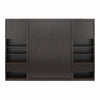 Paramount Full Murphy Bed Bundle with 2 Bedside Bookcase Cabinets & Slide-Out Nightstands - Espresso - Full