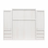 Signature Sleep Paramount Queen Murphy Bed Bundle with 2 Armoire Side Cabinets - Ivory Oak - Queen