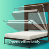 Signature Sleep Paramount Queen Murphy Bed Bundle, 2 Bedside Bookcase Cabinets & Slide-Out Nightstands - Espresso - Queen