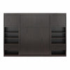 Signature Sleep Paramount Queen Murphy Bed Bundle, 2 Bedside Bookcase Cabinets & Slide-Out Nightstands - Espresso - Queen