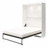 Signature Sleep Impressions Queen Murphy Bed with Gallery Shelf & Touch Sensor LED Lighting, - White - Queen