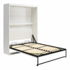 Signature Sleep Impressions Queen Murphy Bed with Gallery Shelf & Touch Sensor LED Lighting, - White - Queen