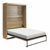 Signature Sleep Impressions Queen Murphy Bed with Gallery Shelf & Touch Sensor LED Lighting, - Natural - Queen