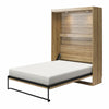 Signature Sleep Impressions Queen Murphy Bed with Gallery Shelf & Touch Sensor LED Lighting, - Natural - Queen