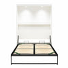 Signature Sleep Impressions Full Murphy Bed with Gallery Shelf & Touch Sensor LED Lighting - White - Full