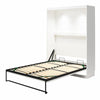 Signature Sleep Impressions Full Murphy Bed with Gallery Shelf & Touch Sensor LED Lighting - White - Full