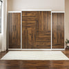 Signature Sleep Pinnacle Queen Murphy Bed Bundle with 2 Wardrobe Side Cabinets - Columbia Walnut - Queen