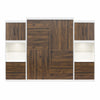 Signature Sleep Pinnacle Queen Murphy Bed Bundle with 2 Side Cabinets & Touch Sensor LED Lighting - Columbia Walnut - Queen