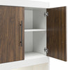 Signature Sleep Pinnacle Queen Murphy Bed Bundle with 2 Side Cabinets & Touch Sensor LED Lighting - Columbia Walnut - Queen