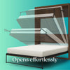 Signature Sleep Pinnacle Queen Murphy Bed Bundle with 2 Side Cabinets & Touch Sensor LED Lighting - Columbia Walnut - Queen