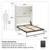 Novogratz Her Majesty Queen Murphy Bed - White - Queen