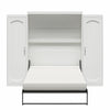 Novogratz Her Majesty Queen Murphy Bed Combo with 2 Storage Wardrobes - White - Queen