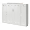 Novogratz Her Majesty Queen Murphy Bed Combo with 2 Storage Wardrobes - White - Queen