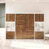 Signature Sleep Pinnacle Full Murphy Bed Bundle with 2 Side Cabinets & Touch Sensor LED Lighting - Columbia Walnut - Full